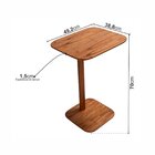 Mesa Lateral Para Sofá De Madeira Maciça E Verniz Dália Livin