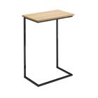 Mesa Lateral Para Sofá Preto Madeira