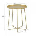 Mesa Lateral Pass Essentials Dourado