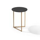 Mesa Lateral Pé De Ferro Dourado Estilo Industrial Versátil