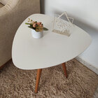 Mesa Lateral Pe Palito Palheta Laca Off White 50 X 60 Casa Uai