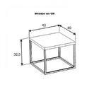 Mesa Lateral Pequena Cube Artesano Vermont