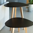 Mesa Lateral Pés Palito Munique  Preto