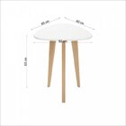 Mesa Lateral Pés Palito Munique  Preto