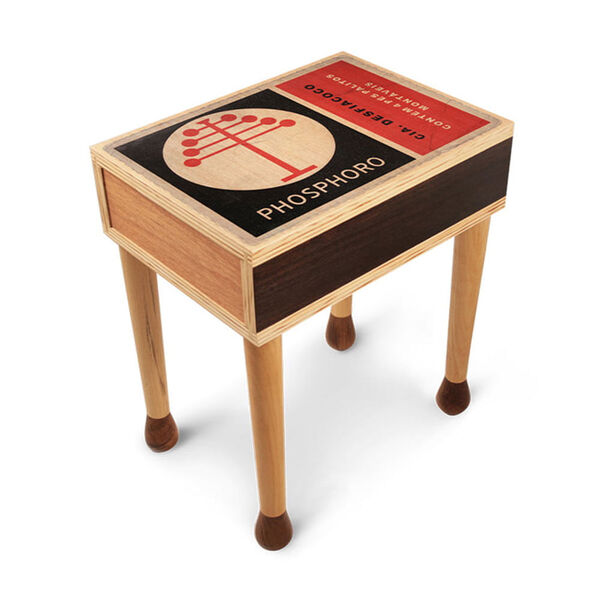 Mesa Lateral Phosphoro Pinheiro Base Madeira 38 Cm (larg) - 5