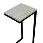 Mesa Lateral Pinus Industrial Madeira Natural