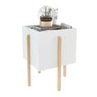 Mesa Lateral Poema Branco