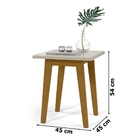 Mesa Lateral Prism Off White – Patrimar Móveis