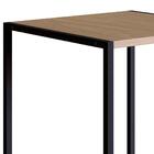 Mesa Lateral Quadrada 40x40cm Est Aço York Artesano