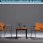 Mesa Lateral Quadrada Atlanta Industrial Daf Móveis 50 Cm Mad