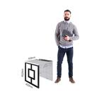 Mesa Lateral Quadrada Jurerê Calacatta