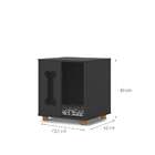 Mesa Lateral Quadrada Pet Golden Preta