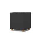 Mesa Lateral Quadrada Pet Golden Preta