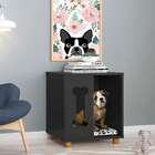 Mesa Lateral Quadrada Pet Golden Preta