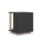 Mesa Lateral Quadrada Pet Persa Preta