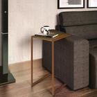 Mesa Lateral Quadrada Steel Quadra Vermont E Cobre