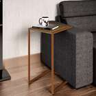 Mesa Lateral Quadrada Steel Quadra Vermont E Cobre