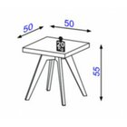 Mesa Lateral Quadrada Tb36 Dalla Costa
