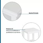 Mesa Lateral Quadrada Vogue  Branco