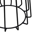 Mesa Lateral Raiada Ø45x56cm Preto/amêndoa