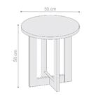 Mesa Lateral Ravena Canela Madeirado