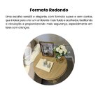 Mesa Lateral Redonda 100% Mdf 50cm X 50cm Tutti Naturale