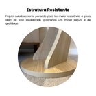 Mesa Lateral Redonda 100% Mdf 50cm X 50cm Tutti Naturale