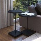 Mesa Lateral Redonda 35cm Nero/preto