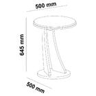 Mesa Lateral Redonda 50cm Multimóveis Cr45134