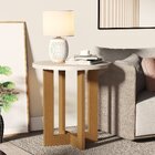 Mesa Lateral Redonda 8002 Jb Bechara Pérola/nature