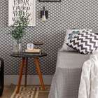 Mesa Lateral Redonda Alta Tóquio Preta E Castanho