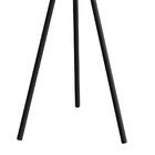 Mesa Lateral Redonda Artesano 53,5 cm (altura) em MDP Preto E