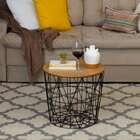 Mesa Lateral Redonda Asteca Avelã