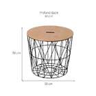 Mesa Lateral Redonda Asteca Avelã