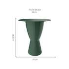 Mesa Lateral Redonda Bery Verde Alecrim