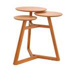 Mesa Lateral Redonda Classic Amêndoa