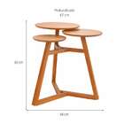 Mesa Lateral Redonda Classic Amêndoa