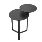 Mesa Lateral Redonda Complementos Nero 44 Cm