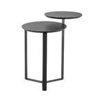 Mesa Lateral Redonda Complementos Nero 44 Cm