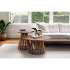 Mesa Lateral Redonda Didion  -  Avelã - Meu Móvel De Madeira