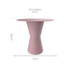 Mesa Lateral Redonda Dub Calla Rose