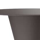 Mesa Lateral Redonda Dub Cinza Mushroom