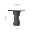 Mesa Lateral Redonda Dub Cinza Mushroom