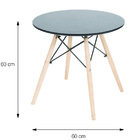 Mesa Lateral Redonda Eiffel Eames Dkr  Branco