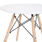 Mesa Lateral Redonda Eiffel Eames Dkr  Branco