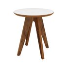 Mesa Lateral Redonda Em Mdf 50cm Tb37 Dalla Costa