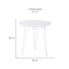 Mesa Lateral Redonda Every Branca