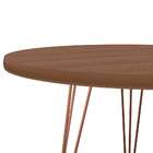 Mesa Lateral Redonda Evolution Canelato (63x53) Cm