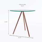 Mesa Lateral Redonda Gabriela Cobre