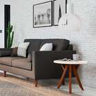 Mesa Lateral Redonda Ipiranga Off White E Amêndoa